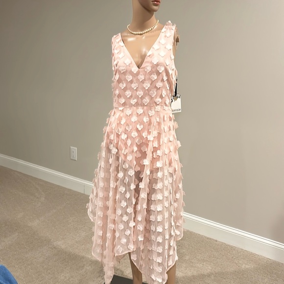 Kensie Pink Asymmetrical Dress - Picture 1 of 5